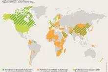 Measures differ markedly: North America regulates microplastics, while many countries in Africa and Asia have banned plastic bags.