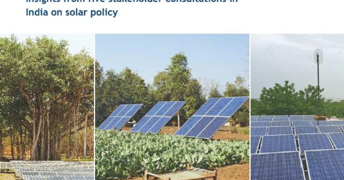 Informing The Indo German Solar Energy Partnership Heinrich Boll Stiftung India Office
