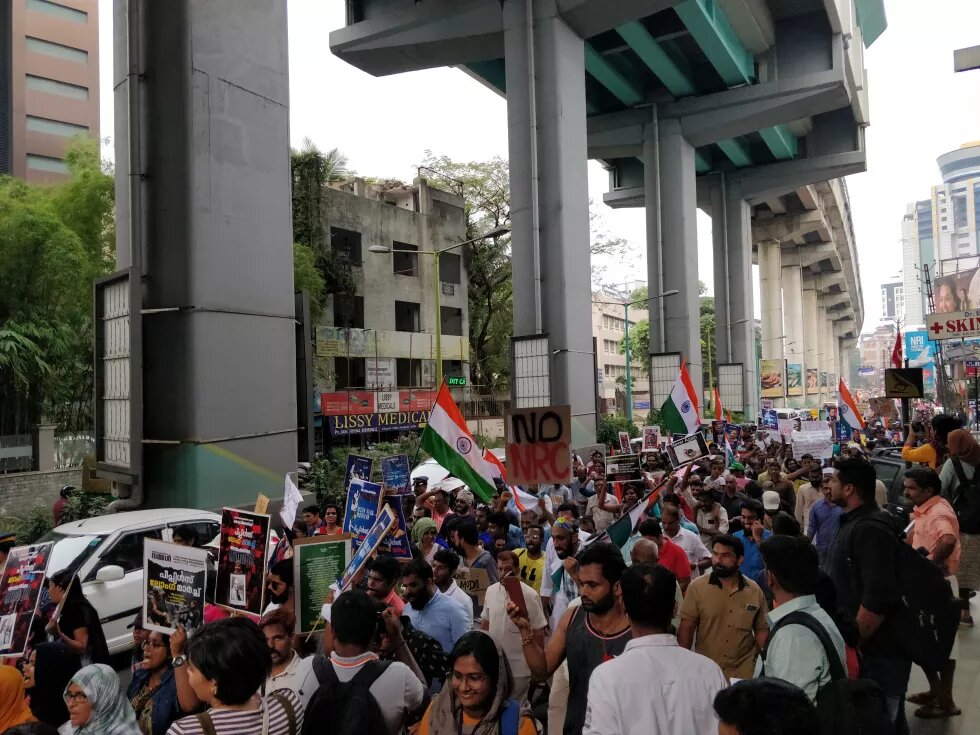 Peoples long march conducted from kaloor to kochin shipyard. Photo By Mujeebcpy Peoples long march conducted from kaloor to kochin shipyard. Photo By Mujeebcpy