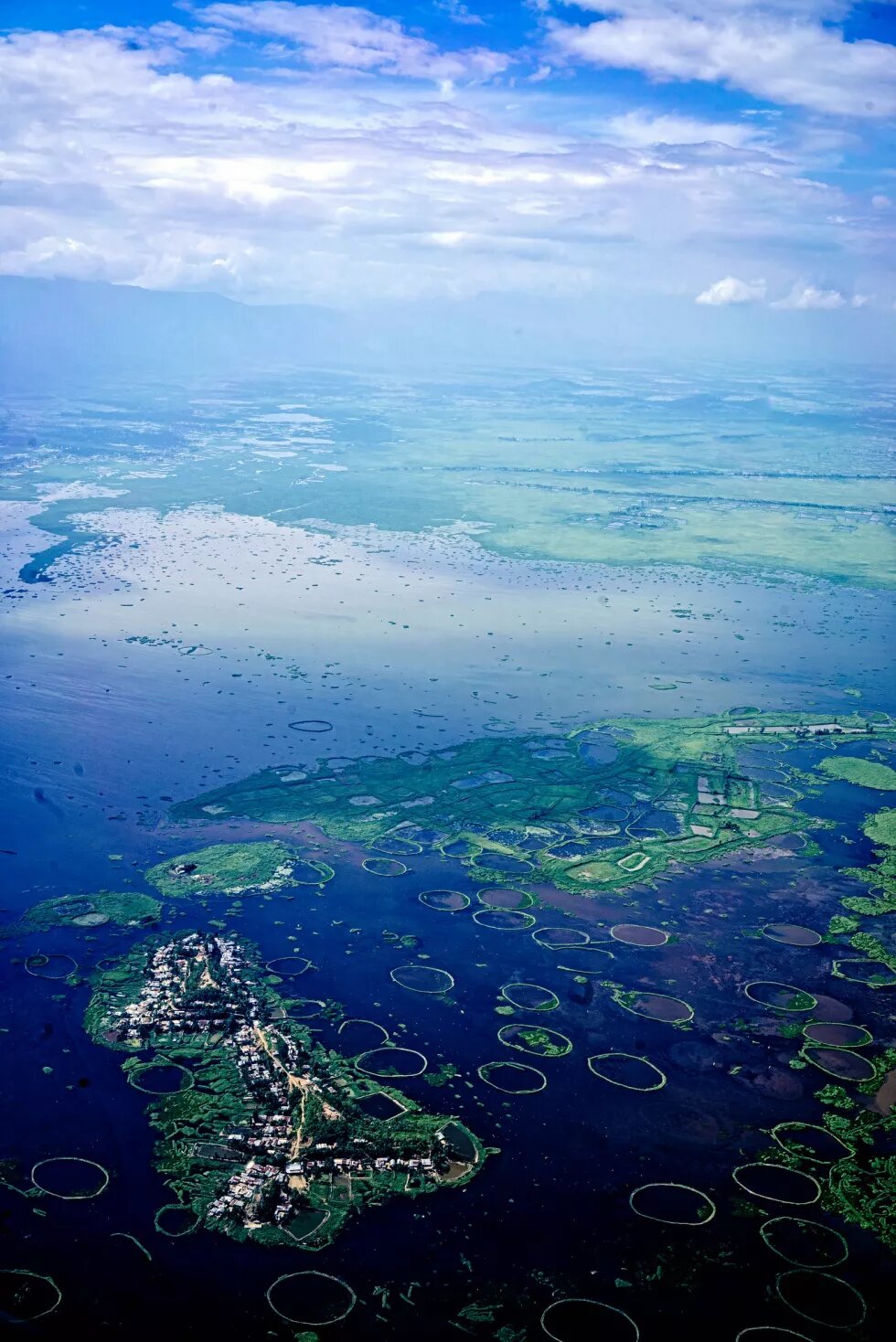 Loktak lake aerial view