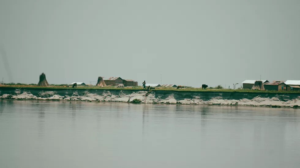 River island in the Brahmaputra