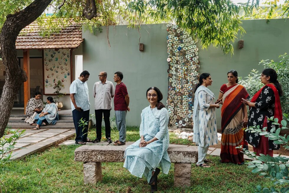Nirmala Raja with community partners driving inclusive environmental action in Rajapalayam.